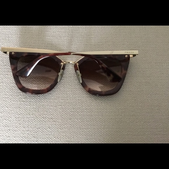 PRADA CAT EYE SUNGLASSES COLOR HAVANA . - Picture 7 of 15
